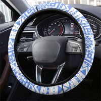 Uruguay Soccer Champions Steering Wheel Cover Uruguayan Football Sun Of May Bull Mascot