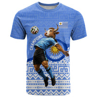 Personalized Uruguay Soccer Champions T Shirt Uruguayan Football Sun Of May Bull Mascot
