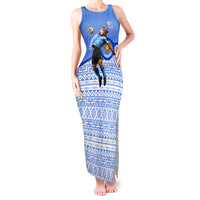 Personalized Uruguay Soccer Champions Tank Maxi Dress Uruguayan Football Sun Of May Bull Mascot
