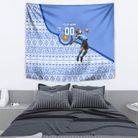 Personalized Uruguay Soccer Champions Tapestry Uruguayan Football Sun Of May Bull Mascot
