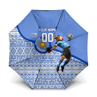 Personalized Uruguay Soccer Champions Umbrella Uruguayan Football Sun Of May Bull Mascot