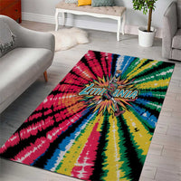 Lithuania Tie Dye Basketball Area Rug with Skeleton Dunk Graphic and Retro Colors - Wonder Print Shop