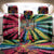 Lithuania Tie Dye Basketball Back Car Seat Cover with Skeleton Dunk Graphic and Retro Colors - Wonder Print Shop
