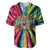 Lithuania Tie Dye Basketball Baseball Jersey with Skeleton Dunk Graphic and Retro Colors - Wonder Print Shop