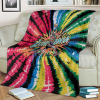 Lithuania Tie Dye Basketball Blanket with Skeleton Dunk Graphic and Retro Colors - Wonder Print Shop