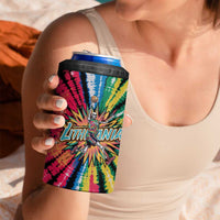 Lithuania Tie Dye Basketball 4 in 1 Can Cooler Tumbler with Skeleton Dunk Graphic and Retro Colors - Wonder Print Shop