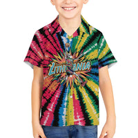 Lithuania Tie Dye Basketball Hawaiian Shirt with Skeleton Dunk Graphic and Retro Colors - Wonder Print Shop
