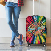 Lithuania Tie Dye Basketball Luggage Cover with Skeleton Dunk Graphic and Retro Colors - Wonder Print Shop