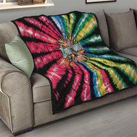 Lithuania Tie Dye Basketball Quilt with Skeleton Dunk Graphic and Retro Colors - Wonder Print Shop
