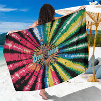 Lithuania Tie Dye Basketball Sarong with Skeleton Dunk Graphic and Retro Colors - Wonder Print Shop