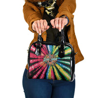 Lithuania Tie Dye Basketball Shoulder Handbag with Skeleton Dunk Graphic and Retro Colors - Wonder Print Shop