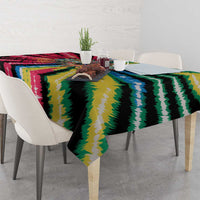 Lithuania Tie Dye Basketball Tablecloth with Skeleton Dunk Graphic and Retro Colors - Wonder Print Shop