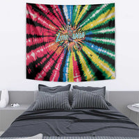 Lithuania Tie Dye Basketball Tapestry with Skeleton Dunk Graphic and Retro Colors - Wonder Print Shop