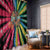 Lithuania Tie Dye Basketball Window Curtain with Skeleton Dunk Graphic and Retro Colors - Wonder Print Shop