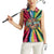 Lithuania Tie Dye Basketball Women Sleeveless Polo Shirt with Skeleton Dunk Graphic and Retro Colors - Wonder Print Shop