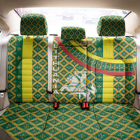 Lithuania Knight Pattern Back Car Seat Cover with Traditional Green Yellow Red Design and Vytis Emblem - Wonder Print Shop