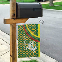 Lithuania Knight Pattern Garden Flag with Traditional Green Yellow Red Design and Vytis Emblem - Wonder Print Shop