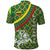 Lithuania Knight Pattern Polo Shirt with Traditional Green Yellow Red Design and Vytis Emblem - Wonder Print Shop