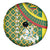 Lithuania Knight Pattern Spare Tire Cover with Traditional Green Yellow Red Design and Vytis Emblem - Wonder Print Shop