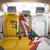 Lithuania Flag Colors Back Car Seat Cover with Vytis Knight Design and Bold Lightning Motif - Wonder Print Shop