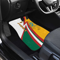 Lithuania Flag Colors Car Mats with Vytis Knight Design and Bold Lightning Motif - Wonder Print Shop