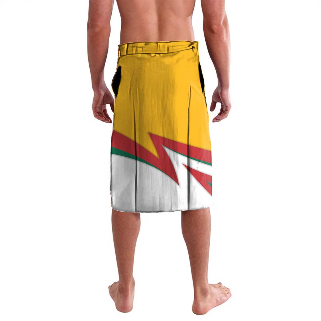 Lithuania Flag Colors Lavalava with Vytis Knight Design and Bold Lightning Motif - Wonder Print Shop