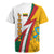 Lithuania Flag Colors Rugby Jersey with Vytis Knight Design and Bold Lightning Motif - Wonder Print Shop