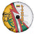 Lithuania Flag Colors Spare Tire Cover with Vytis Knight Design and Bold Lightning Motif - Wonder Print Shop