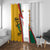 Lithuania Flag Colors Window Curtain with Vytis Knight Design and Bold Lightning Motif - Wonder Print Shop