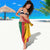 Lithuania Red Sarong with Bold Vytis Cross Design and Tricolor Flag Accents - Wonder Print Shop