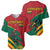 Lithuania Red and Green Baseball Jersey with Knight and Dragon Claw Graphic and National Flag - Wonder Print Shop