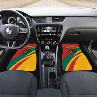 Lithuania Red and Green Car Mats with Knight and Dragon Claw Graphic and National Flag - Wonder Print Shop