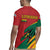 Lithuania Red and Green Rugby Jersey with Knight and Dragon Claw Graphic and National Flag - Wonder Print Shop