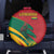 Lithuania Red and Green Spare Tire Cover with Knight and Dragon Claw Graphic and National Flag - Wonder Print Shop