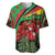 Saint Kitts and Nevis Baseball Jersey with Flag Colors and Tropical Island Design - Wonder Print Shop