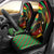 Saint Kitts and Nevis Car Seat Cover with Flag Colors and Tropical Island Design - Wonder Print Shop