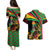 Saint Kitts and Nevis Couples Matching Puletasi and Hawaiian Shirt with Flag Colors and Tropical Island Design - Wonder Print Shop