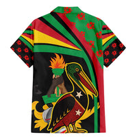 Saint Kitts and Nevis Family Matching Mermaid Dress and Hawaiian Shirt with Flag Colors and Tropical Island Design - Wonder Print Shop