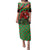 Saint Kitts and Nevis Family Matching Puletasi and Hawaiian Shirt with Flag Colors and Tropical Island Design - Wonder Print Shop