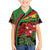 Saint Kitts and Nevis Family Matching Short Sleeve Bodycon Dress and Hawaiian Shirt with Flag Colors and Tropical Island Design - Wonder Print Shop