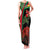 Saint Kitts and Nevis Family Matching Tank Maxi Dress and Hawaiian Shirt with Flag Colors and Tropical Island Design - Wonder Print Shop