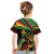 Saint Kitts and Nevis Kid T Shirt with Flag Colors and Tropical Island Design - Wonder Print Shop
