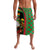 Saint Kitts and Nevis Lavalava with Flag Colors and Tropical Island Design - Wonder Print Shop