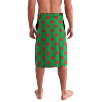 Saint Kitts and Nevis Lavalava with Flag Colors and Tropical Island Design - Wonder Print Shop