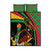 Saint Kitts and Nevis Quilt Bed Set with Flag Colors and Tropical Island Design - Wonder Print Shop