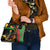 Saint Kitts and Nevis Shoulder Handbag with Flag Colors and Tropical Island Design - Wonder Print Shop