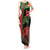 Saint Kitts and Nevis Tank Maxi Dress with Flag Colors and Tropical Island Design - Wonder Print Shop
