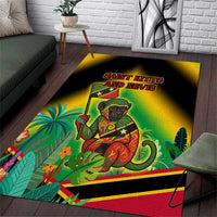 Saint Kitts and Nevis Area Rug with Coat of Arms and Flag Pattern Design - Wonder Print Shop