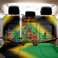 Saint Kitts and Nevis Back Car Seat Cover with Coat of Arms and Flag Pattern Design - Wonder Print Shop