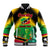 Saint Kitts and Nevis Baseball Jacket with Coat of Arms and Flag Pattern Design - Wonder Print Shop